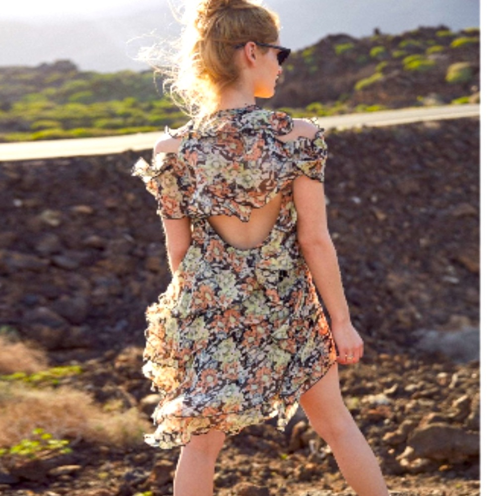 The Kooples Ruffle Floral Dress - Picture 2 of 6